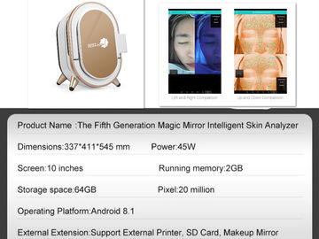 화장용 치료 전문가를 위한 Dermatoscope 3D 얼굴 사진기 해석기 VS001